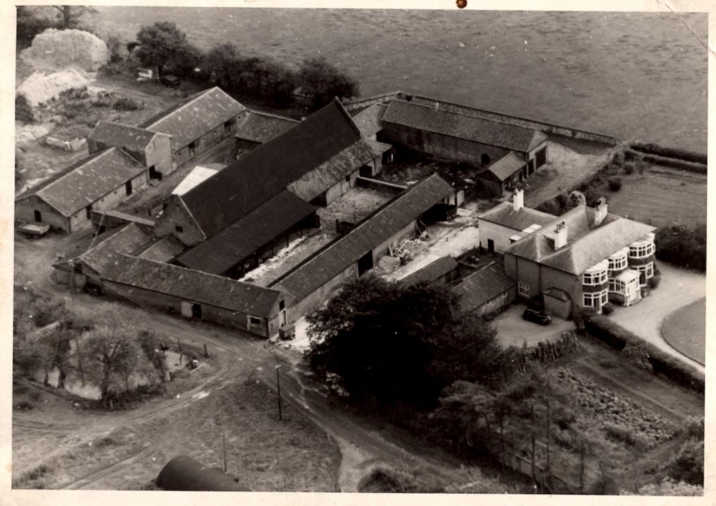1950s Aerial View Church Farm